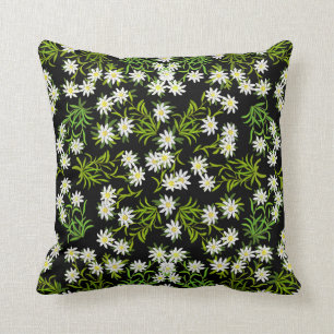 Coussin floral d'edelweiss alpin suisse