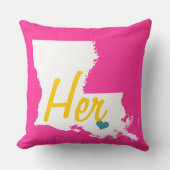 Coussin Floral d'État de Louisiane (Recto)