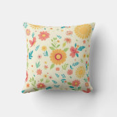 Coussin Floral d'Été (Verso)