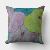Coussin Floral d'été Abstrait (Recto)