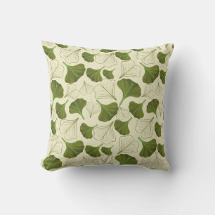 Coussin Floral Gingko Motif feuille