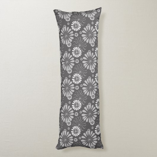 coussin floral gris (Dos (Vertical))