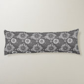 coussin floral gris (Dos)