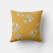 Coussin floral jaune (Verso)