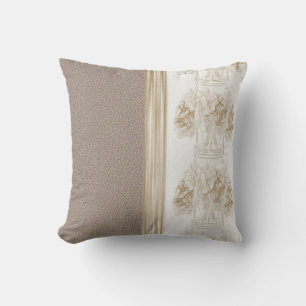 coussin floral jeté