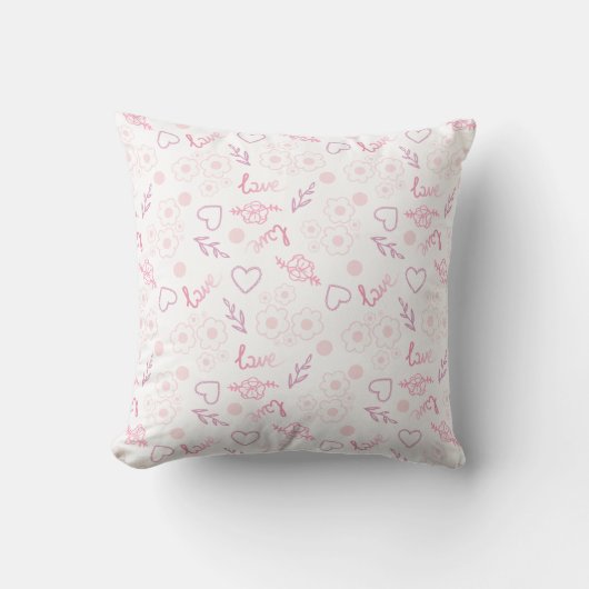 Coussin Floral Love Motif (Recto)
