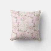 Coussin Floral Lune rose (Recto)