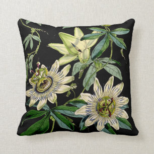 Coussin floral mignon, fleur de passion,