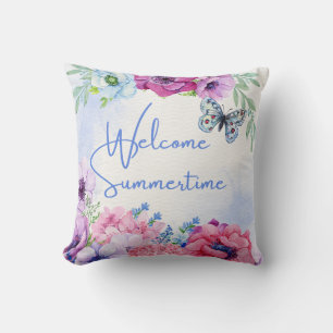 Coussin Floral Nature Bienvenue été