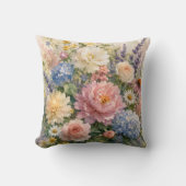 Coussin Floral Pattern Throw Pillow Cover (Recto)