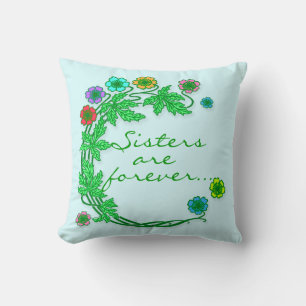 Coussin floral personnalisable