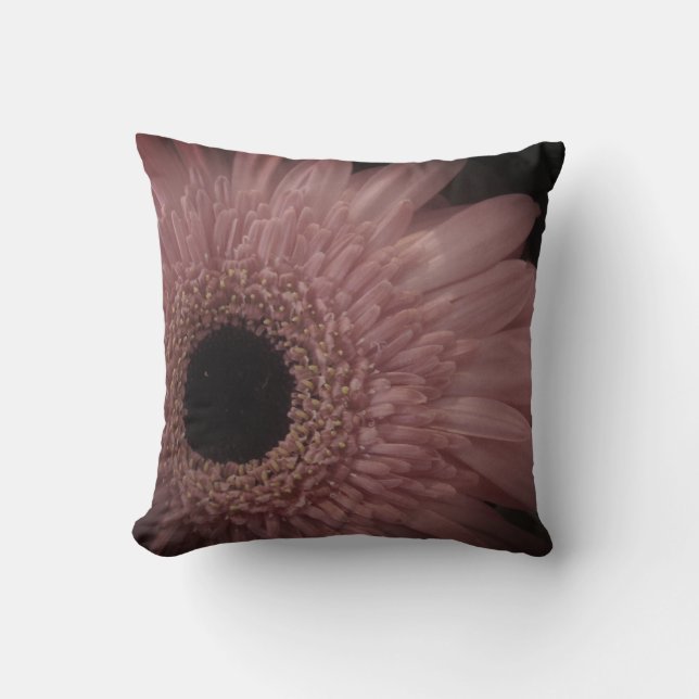 Coussin Floral Photo Fleur de jardin rose pâle (Recto)