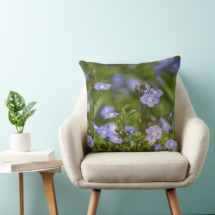 Coussin Floral pourpre vert