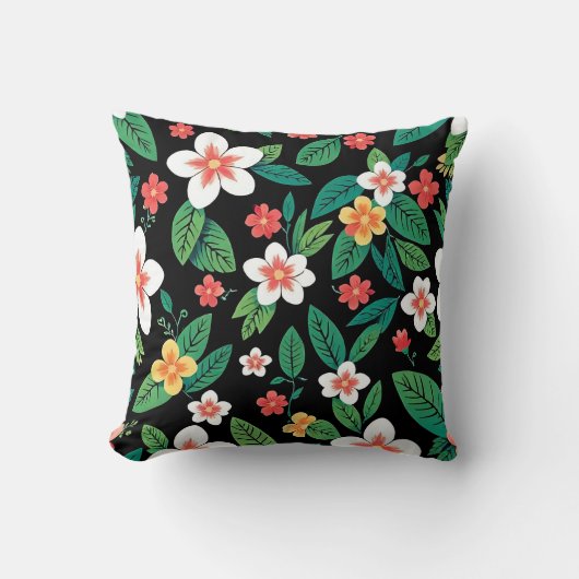 Coussin floral print (Recto)