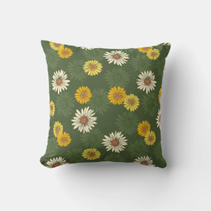 Coussin Floral psychédélique vintage de Dayz de marguerite
