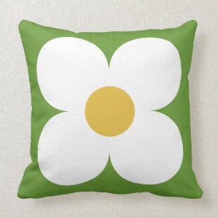 coussin floral rétro