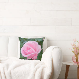 Coussin Floral rose