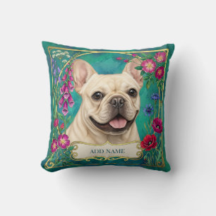 Coussin Floral Turquoise Personnalisé pour Bouledo