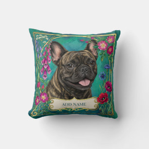 Coussin Floral Turquoise Personnalisé pour Bouledo