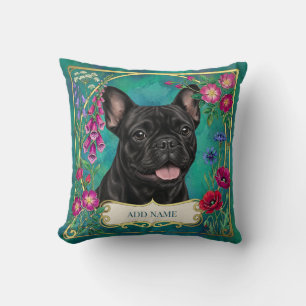 Coussin Floral Turquoise Personnalisé pour Bouledo