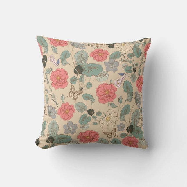 Coussin Floral vintage (Recto)