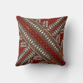 Coussin Floral Vintage Elegant Brocade Indian (Verso)