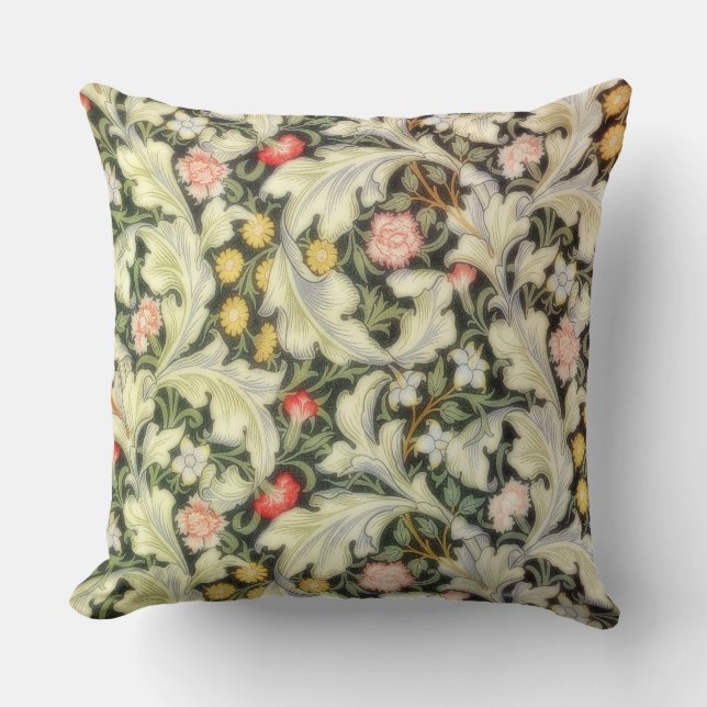 Coussin Floral Vintage Leicester (Recto)
