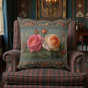 Coussin Florale Vintage Victorienne