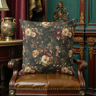 Coussin Florales Victorien Vintage