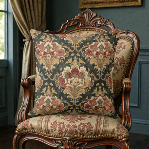 Coussin Florales Victoriennes Vintage