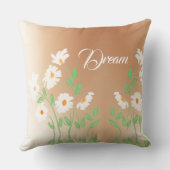 Coussin Flore blanche conçue (Verso)