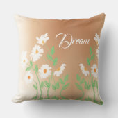 Coussin Flore blanche conçue (Recto)