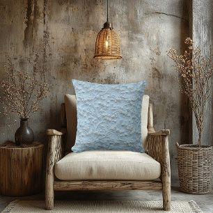 Coussin Flore brodée Faux - Décor Luxueux