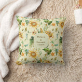 Coussin Flore de tournesol de beauté rustique (Couverture)