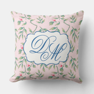 Coussin Flore délicate Nosegay rose