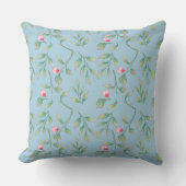 Coussin Flore délicate Omphalodes Bleu (Recto)