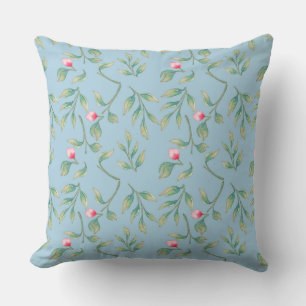 Coussin Flore délicate Omphalodes Bleu
