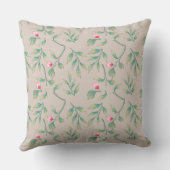 Coussin Flore Délicieuse Parfaitement pâle (Verso)