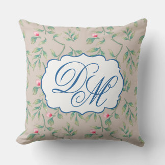 Coussin Flore Délicieuse Parfaitement pâle