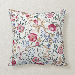Coussin Flore, motifs floraux, William Morris