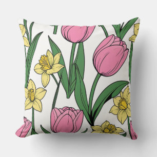 Coussin Flore printanière