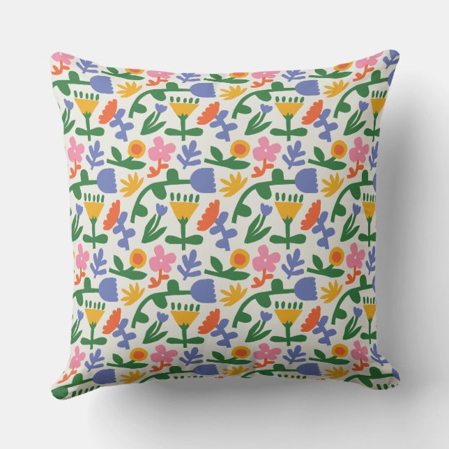 Coussin Flore printanière (Verso)