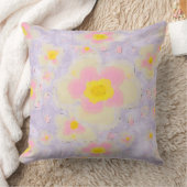 Coussin Flore printanière Lilac rose Jaune (Couverture)