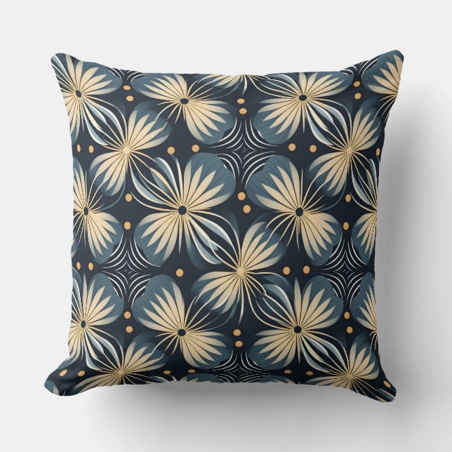 Coussin Flore tourbillonnant (Recto)