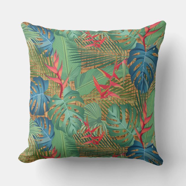 Coussin Flore tropicale (Recto)