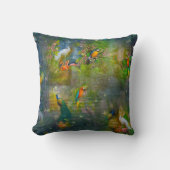 Coussin Flore tropicale Paradis & Parrots (Recto)
