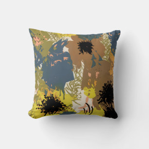 Coussin Flores d'ocre jaune