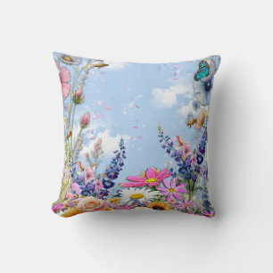 Coussin Flores florales du printemps et de l'été