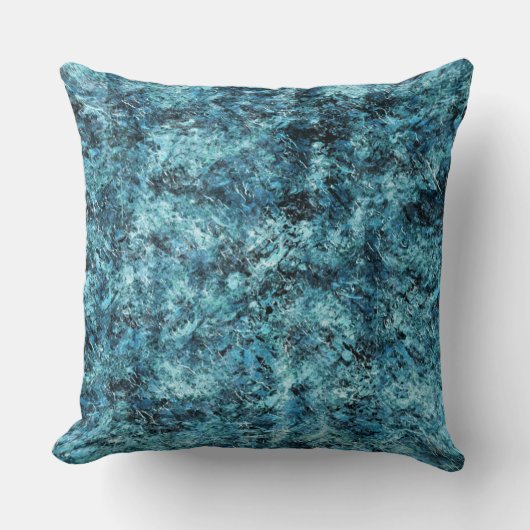 Coussin Floresta azul sob nevasca ou vidro trincado (Recto)