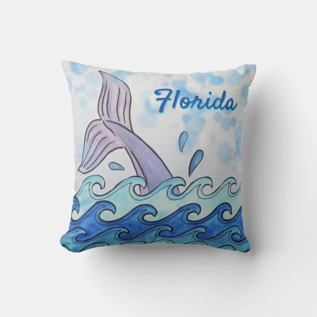 Coussin Floride Dolphin Tail (Recto)